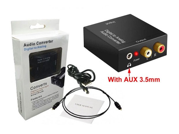 &u++ CONVERTIDOR OPTICO DIGITAL A ANALOGO + SALIDA AUXILIAR (3120e)